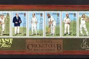 1997 Alderney Cricket Commemorative Stamp Miniature Sheet Mint Never Hinged (MNH)