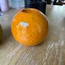 Green and orange tea light holder Image 4