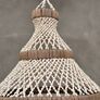 Huge Handmade Shell Chandelier Hanging Decor Image 3