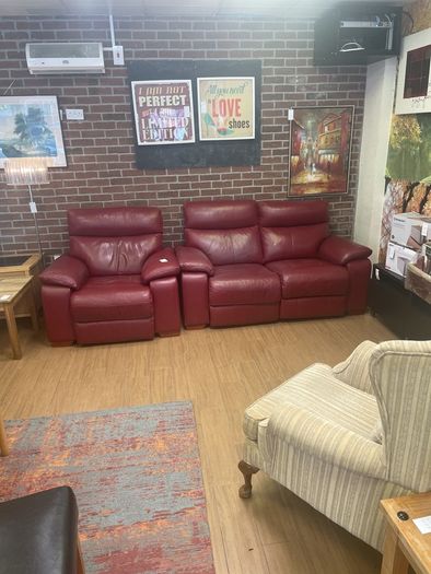 2 +1 leather recliner sofa