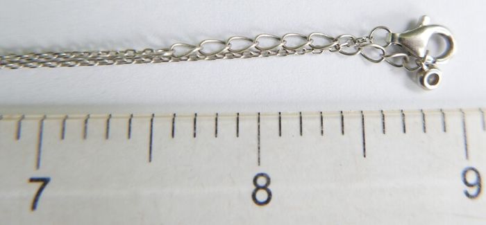 Vintage 925 Sterling Silver Pendant Pearl Necklaces length 18" - 3g