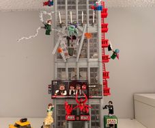 Daily Bugle modular building LEGO compatible brick set.