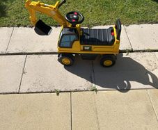 Child's ride on toy digger