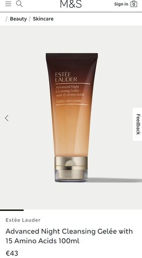 Estee Lauder Advanced Night Cleansing Gelee Price Includes Postage Cost