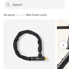 Decathlon ELOPS Bike Chain Lock 900 L