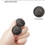 16Pcs Black Cabinet Door Handle, Round Drawer Knobs, Single Hole Cupboard Handle, Mushroom Drawer Handle 30MM Aluminum Alloy Flower Pattern Handle with Screws (FREE POSTAGE) Image 3