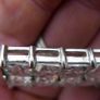 Vintage 925 Sterling Silver  Crystal Stone Studded Pendant With Chain 23.8g L10" Image 3