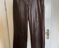 Brown Leather Style Trousers