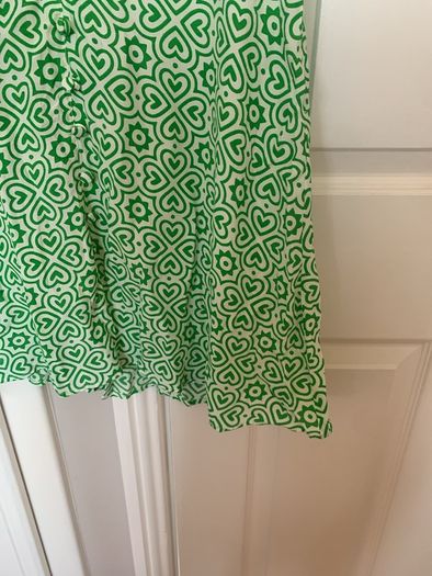 Green/white M&G patterned summer dress (M)