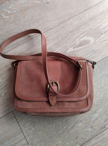 Fatface Suede leather bag
