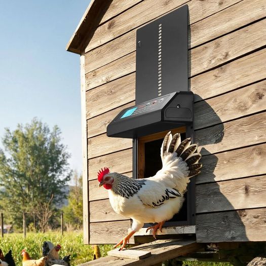 Automatic Chicken Coop Door Battery Powered Chicken Coop Door with Timer & Manual Setting