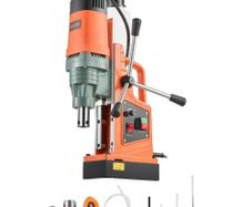 agnetic Drill, 1550W Motor 50 mm Coring Diameter, 13000 N Magnetic Force, 0-550 RPM Variable Speed, Portable Electric Mag Drill Press Drilling Machine for Metal Surface, Home Improvement