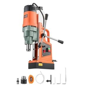 agnetic Drill, 1550W Motor 50 mm Coring Diameter, 13000 N Magnetic Force, 0-550 RPM Variable Speed, Portable Electric Mag Drill Press Drilling Machine for Metal Surface, Home Improvement