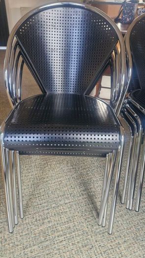 Metal Bistro Chairs x 8