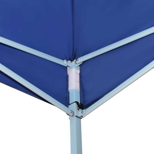 Folding Gazebo with 4 Sidewalls 5x5 m Blue