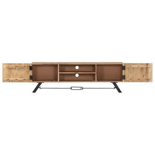 TV Cabinet 140x30x45 cm Solid Acacia Wood
