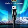 Ugreen 2M HDMI 2.1 UHD/3D 8K (7680x4320@60Hz) 48Gbps Ultra High Speed Cotton Braided (Nickel-Plated) Cable (Brand New/Warranty) Image 4