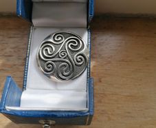 Sterling Silver Celtic Broach Hallmarked