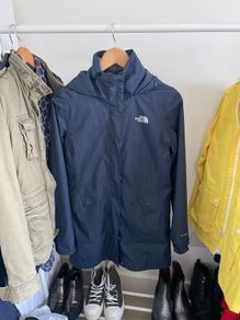 The North Face Navy 3in 1 raincoat