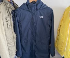 The North Face Navy 3in 1 raincoat