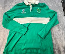 Ireland IRFU 2019 Rugby World Cup Japan Polo Shirt - Medium - Official - Green