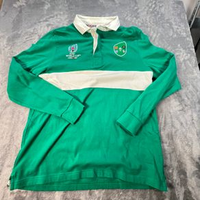Ireland IRFU 2019 Rugby World Cup Japan Polo Shirt - Medium - Official - Green