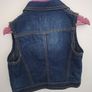 F&F denim girls gilet. Size 5 years Image 2