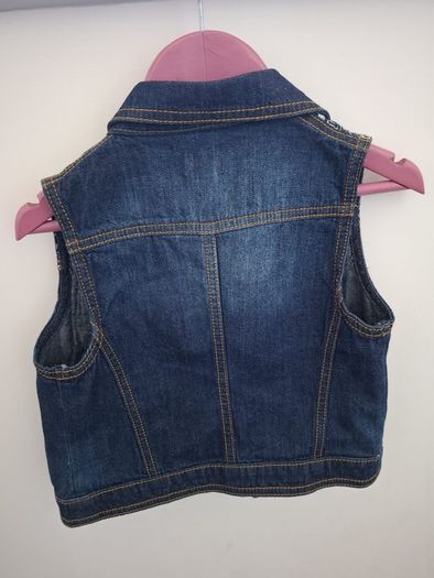 F&F denim girls gilet. Size 5 years