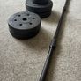 Gym barbell and 3 sets of weights Image 2