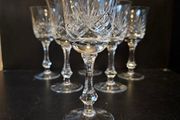 Superb set of 6 wine glasses High quality 24%lead crystal, similar to Waterford