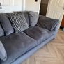2 Four seater sofa's + footstool Image 4