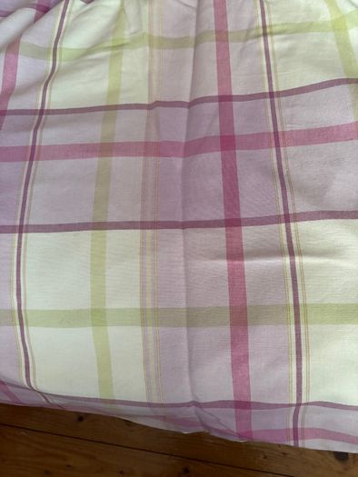 Laura Ashley checked cream pink purple and green Curtains