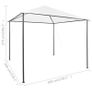 Gazebo 3x3x2.7 m White 180 g/m Image 7