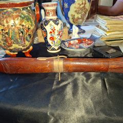 Mid-Century Indian Carved Rosewood Fish Knife & Fork Set - 2 Piece Vintage, Postage available or Collection