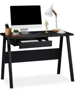 Compact Desk with Keyboard Tray