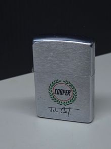 Vintage 1994 Zippo Lighter Cooper Logo / John Cooper Design