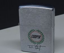Vintage 1994 Zippo Lighter Cooper Logo / John Cooper Design