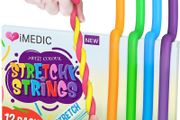 12pcs Squishy Stretchy Strings - Sensory Toys - Monkey Noodles Fidget Toy - Fidget Toys For Children or Adults, Autism and Special Needs, Reduce Anxiety and Stress (FREE POSTAGE)