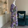 Satin Flutter Sleeve Tea Dress from Gallery Image 6