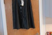 Sonder For Life Black Faux Leather  Skirt.   S.16  B.N.W.T