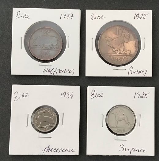 Ireland 1928 - 1937 x Four Coins