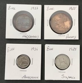 Ireland 1928 - 1937 x Four Coins