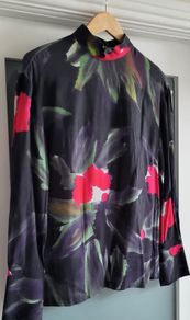 H&M High Neck Blouse Sz M (FIt 10-12UK)