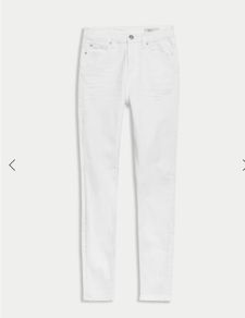 women's WHITE  IVY magic shaping skinny jeans. M&S brand new with tags