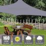 MULTIPLE SIZES/COLOURS AVAILABLE Sun Shade Sail 2m x 3m Rectangle Shade Sails Waterproof Outdoor Garden Patio Party Sunscreen Awning Canopy 98% UV Block With Free Rope, Grey Image 5
