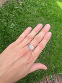 Solid Silver Signet Ring Size P