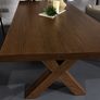 Chestnut Oak Dining Table, Like New Image 5