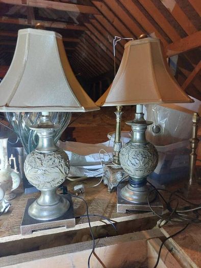 old vintage lamps from the 70s and 80s