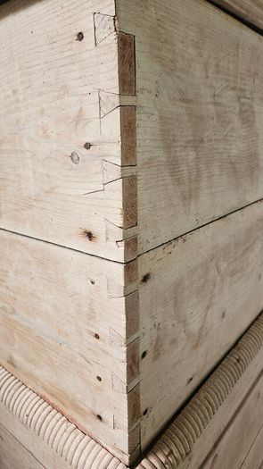 Antique Irish Pine Dowry Chest - Vernacular Irish Pine Furniture - Antique Irish Blanket Chest - Antique Irish Country Furniture
