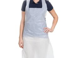 White Disposable Aprons on a roll of 200